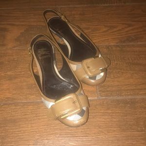 Cute Burberry sling back flats